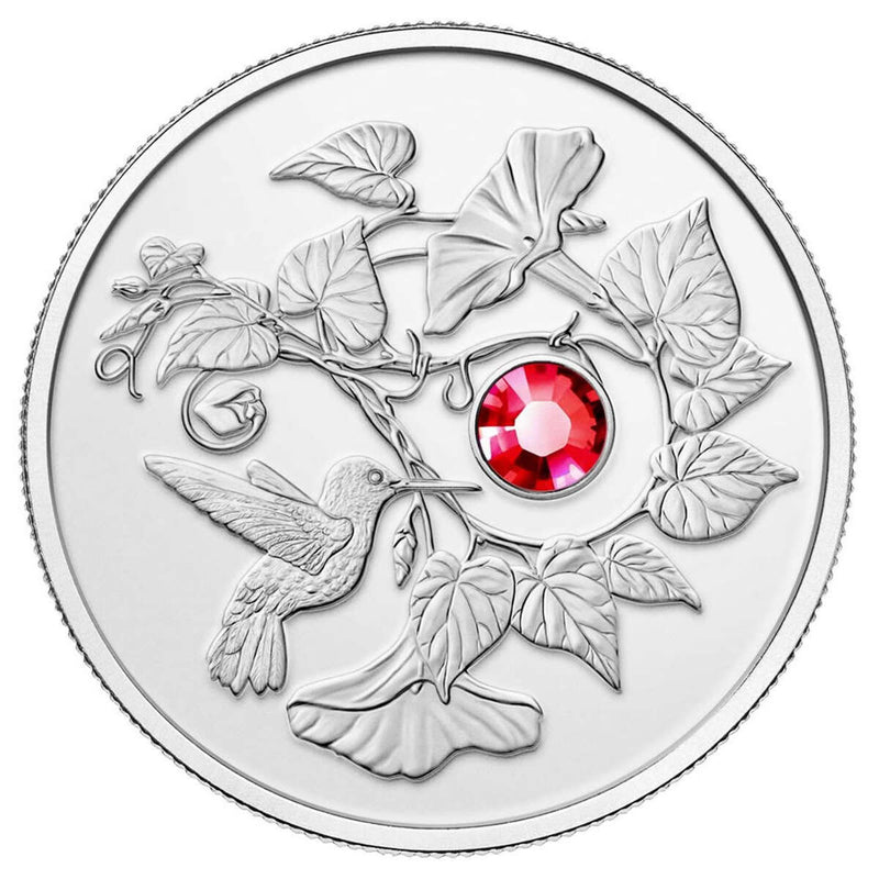 2013 $3 Hummingbird and Morning Glory - Pure Silver Coin Default Title