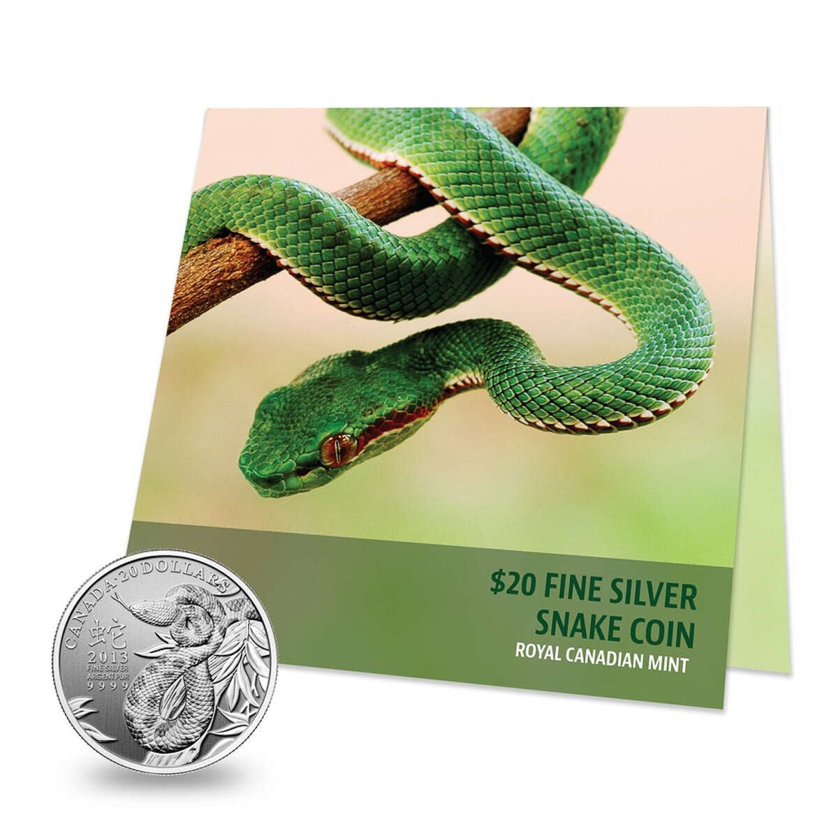 2013 $20 Year of the Snake - Pure Silver Coin Default Title