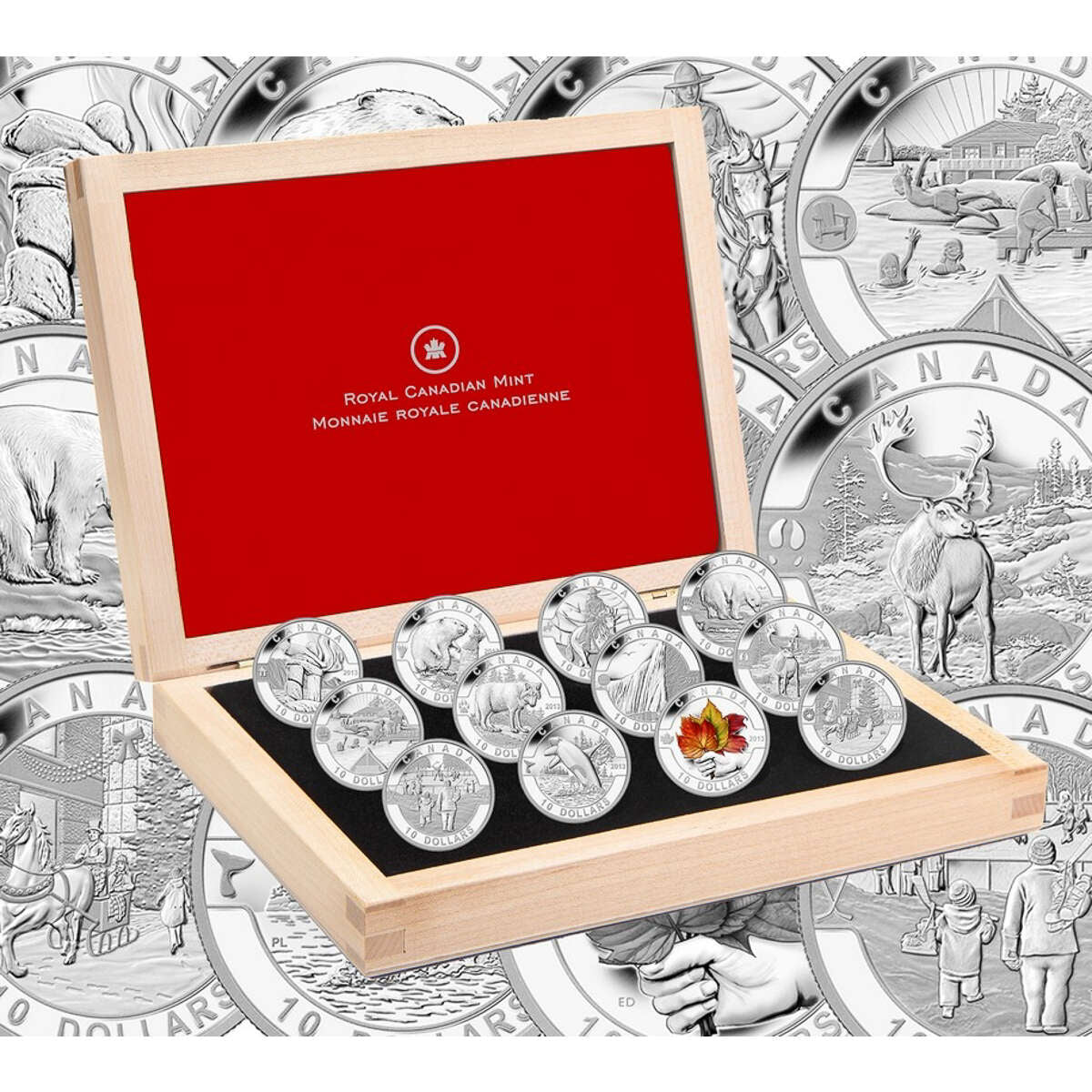 2013 $10 O Canada Series:  Pure Silver Set with Display Case Default Title