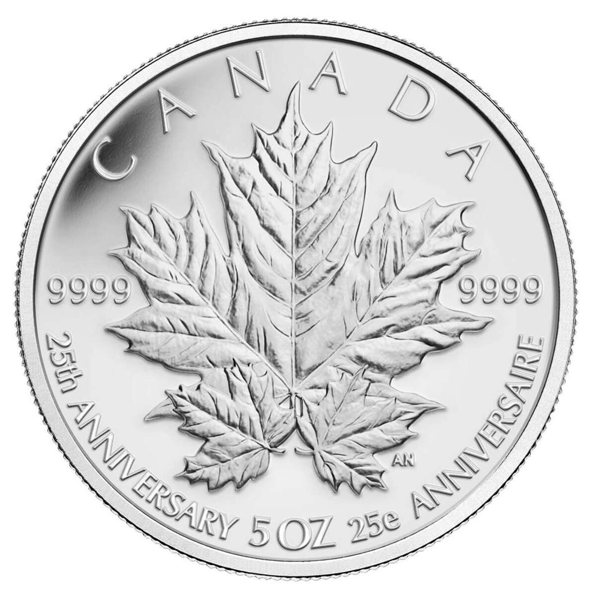 2013 $50 The Silver Maple Leaf Coin, 25th Anniversary - Pure Silver Coin Default Title