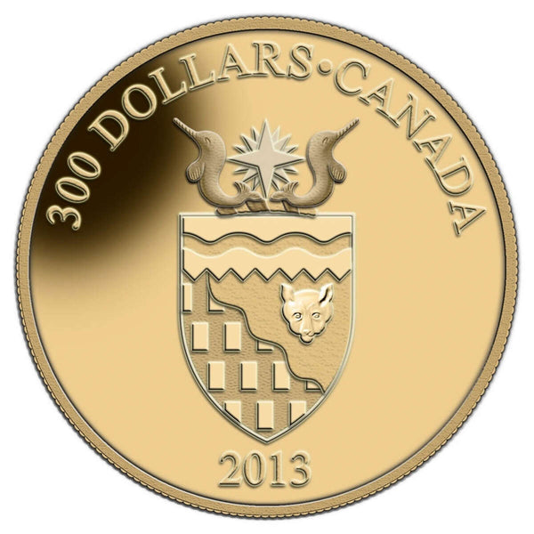 2013 $300 Provincial Coat of Arms: Northwest Territories - 14-kt. Gold