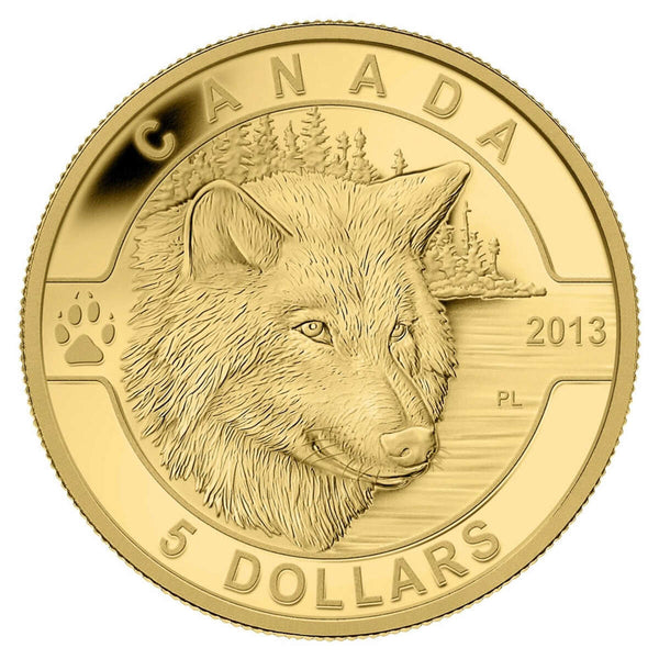 2013 $5 O Canada: The Wolf - Pure Gold Coin Default Title
