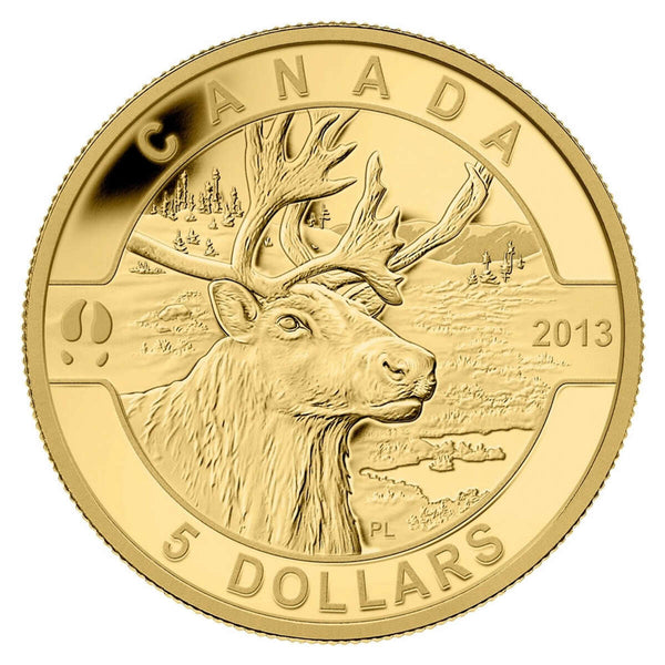 2013 $5 O Canada: The Caribou - Pure Gold Coin Default Title