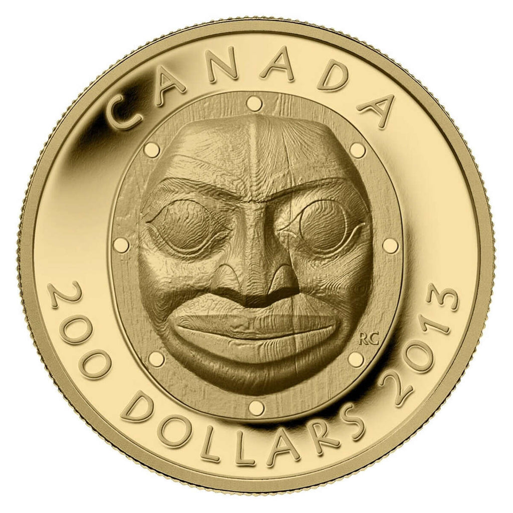 2013 $200 Grandmother Moon Mask - Pure Gold Coin