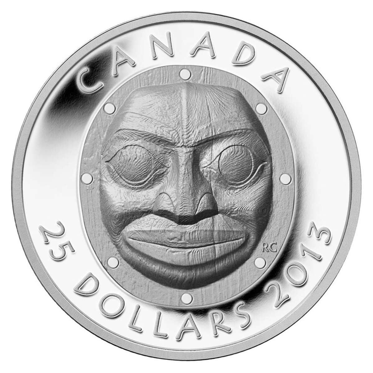 2013 $25 Grandmother Moon Mask - Pure Silver Coin Default Title