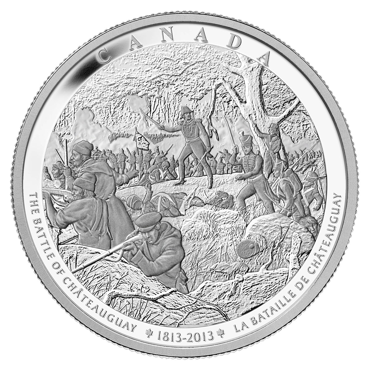 2013 $250 Battle of Chateauguay - Pure Silver Kilo Coin