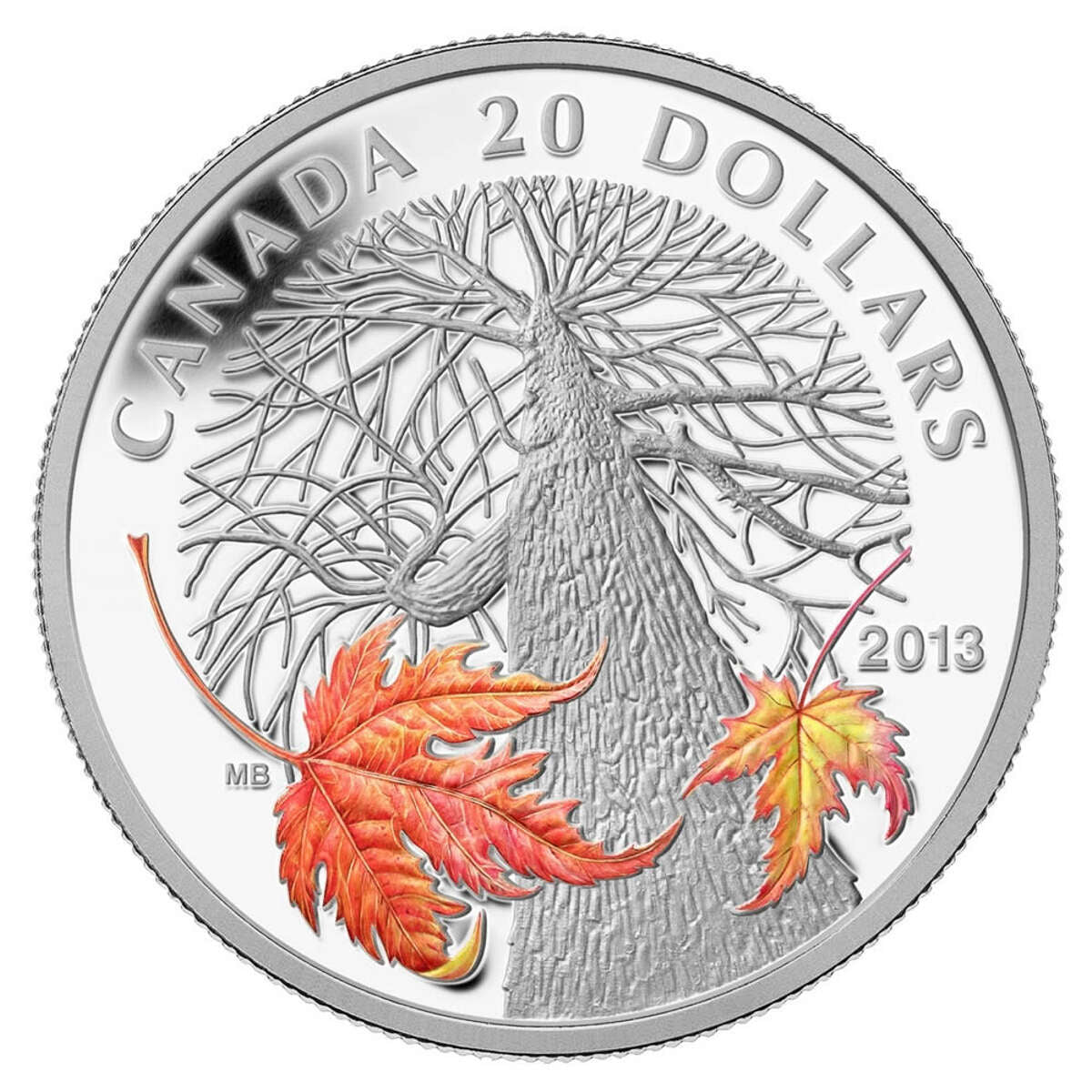 2013 $20 Maple Canopy: Autumn - Pure Silver Coin Default Title