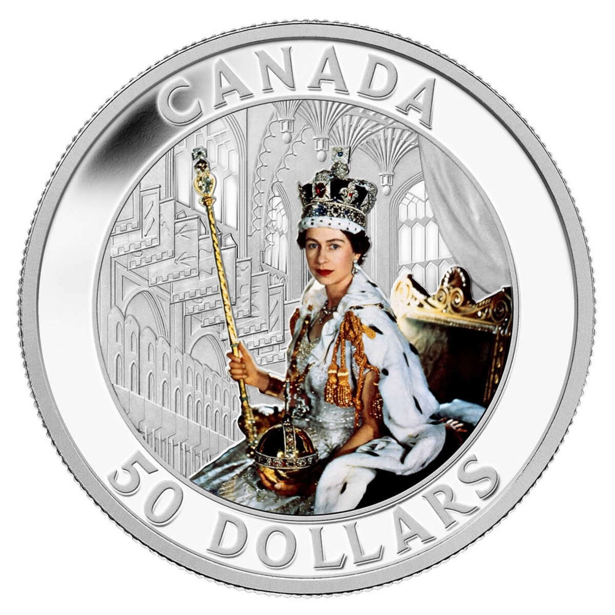 2013 $50 Queen's Coronation - Pure Silver Coin Default Title