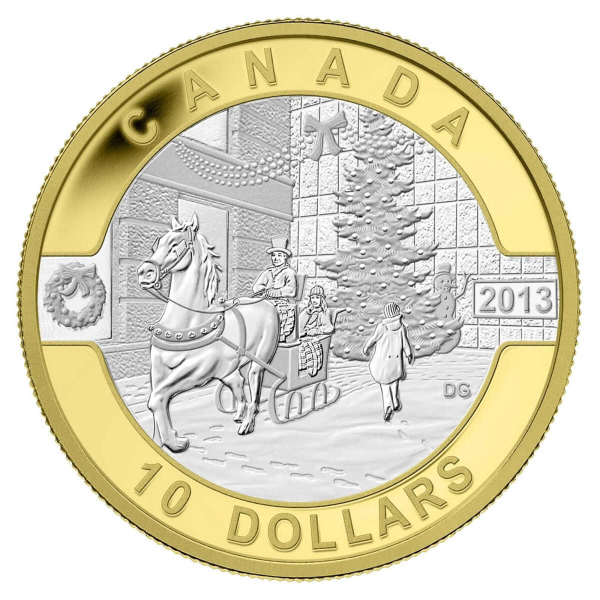 2013 $10 O Canada Series - Pure Silver 12-Coin Set with Gold Plating