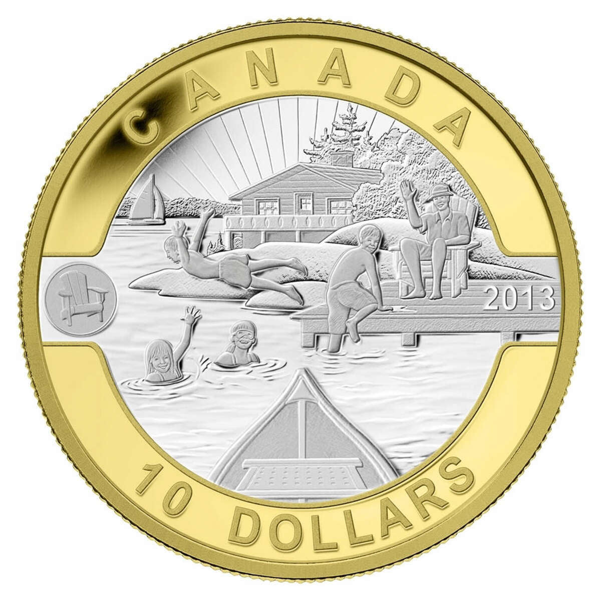 2013 $10 O Canada Series - Pure Silver 12-Coin Set with Gold Plating Default Title