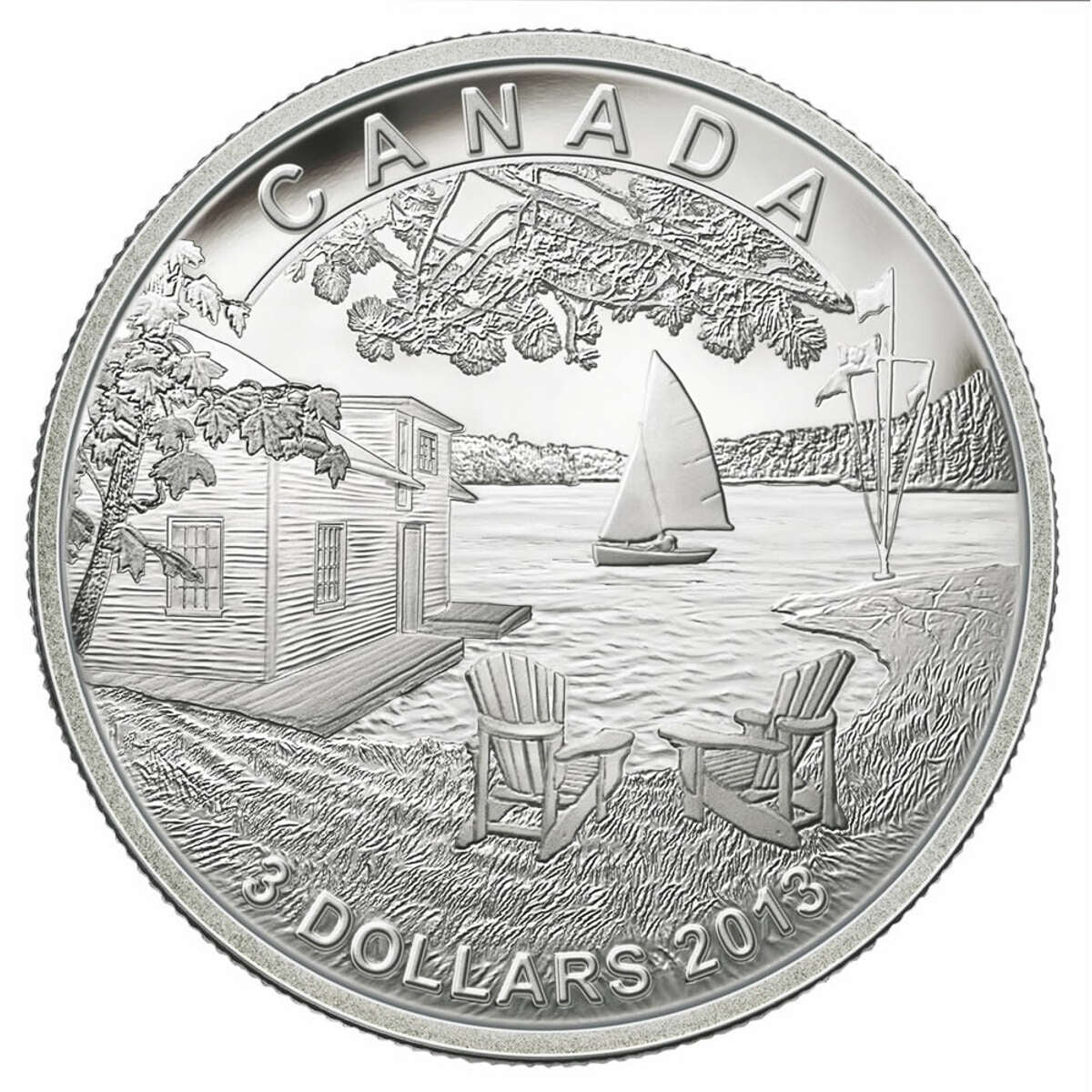 2013 $3 Cottage Life - Pure Silver Coin Default Title