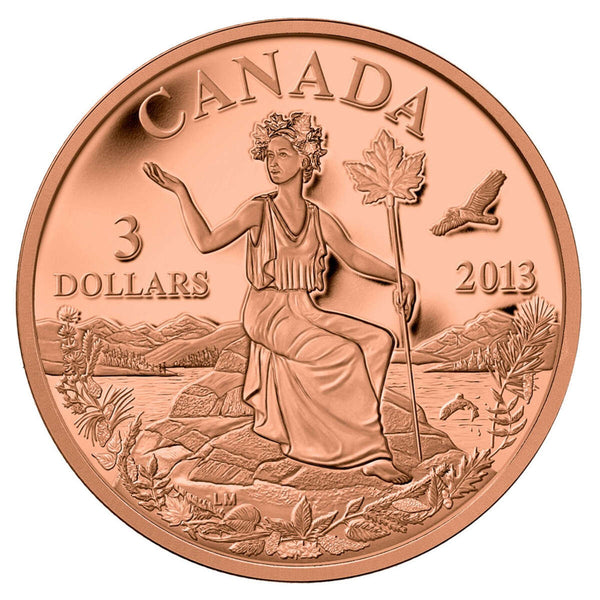 2013 $3 Canada: An Allegory - Bronze Coin