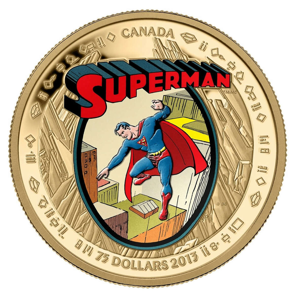 2013 $75 75th Anniversary of Superman™: The Early Years- 14kt Gold Coi
