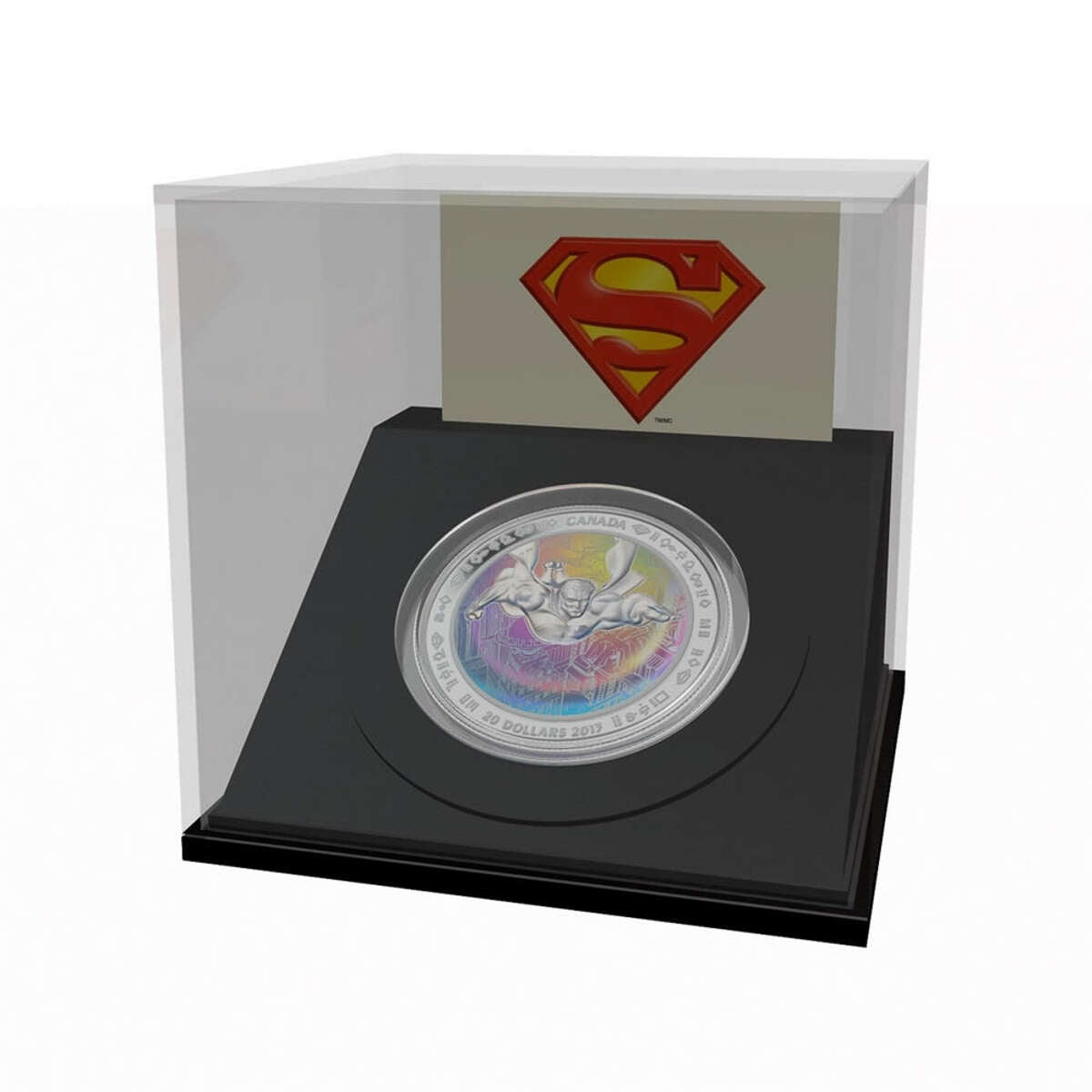 カナダ　20ドル銀貨（スーパーマン）75TH ANNIVERSARY 2013 $20 75th Anniversary of Superman™: Metropolis - Pure Silver