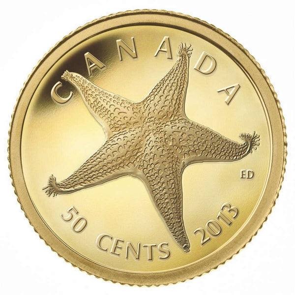 2013 50c Sea Creatures: Starfish - Pure Gold Coin Default Title