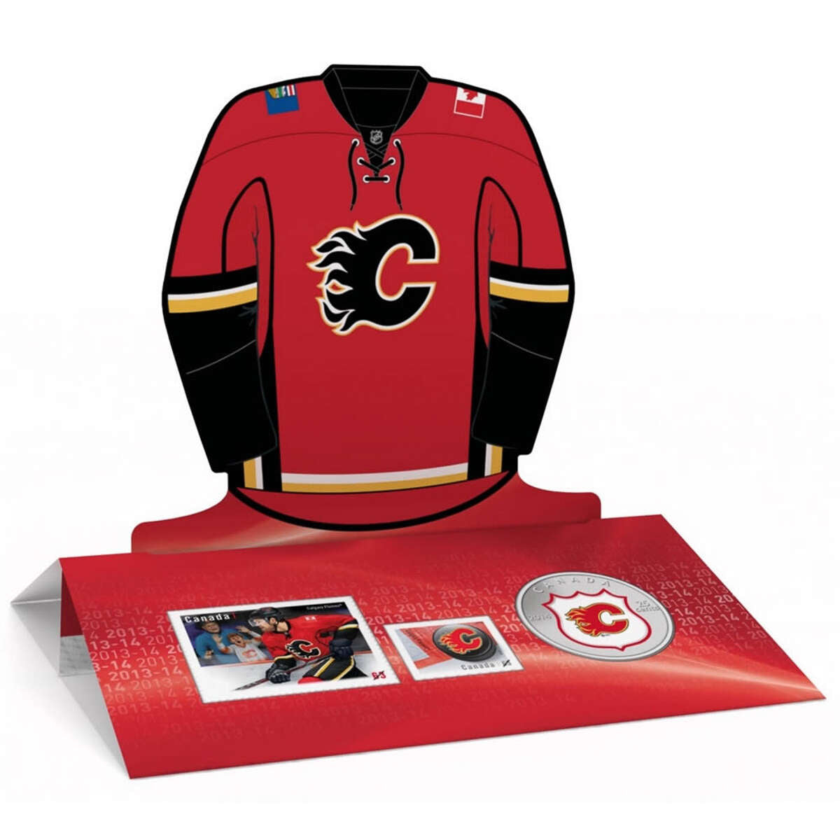 2014 25c Calgary Flames - NHL Coin and Stamp Gift Set Default Title