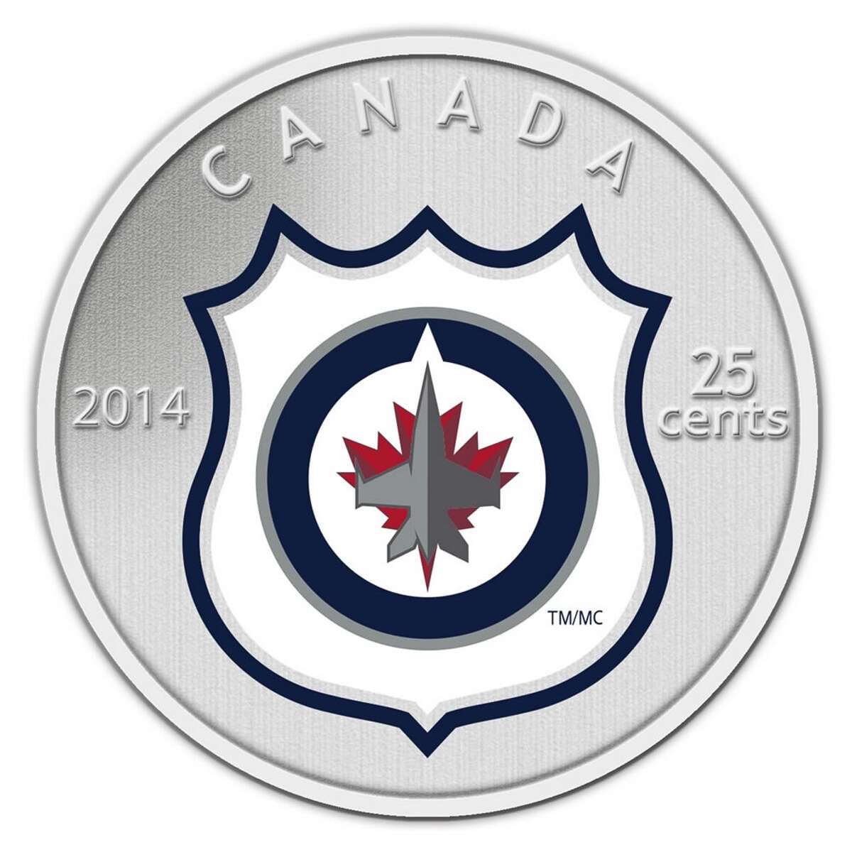 2014 25c Winnipeg Jets - NHL Coin and Stamp Gift Set Default Title