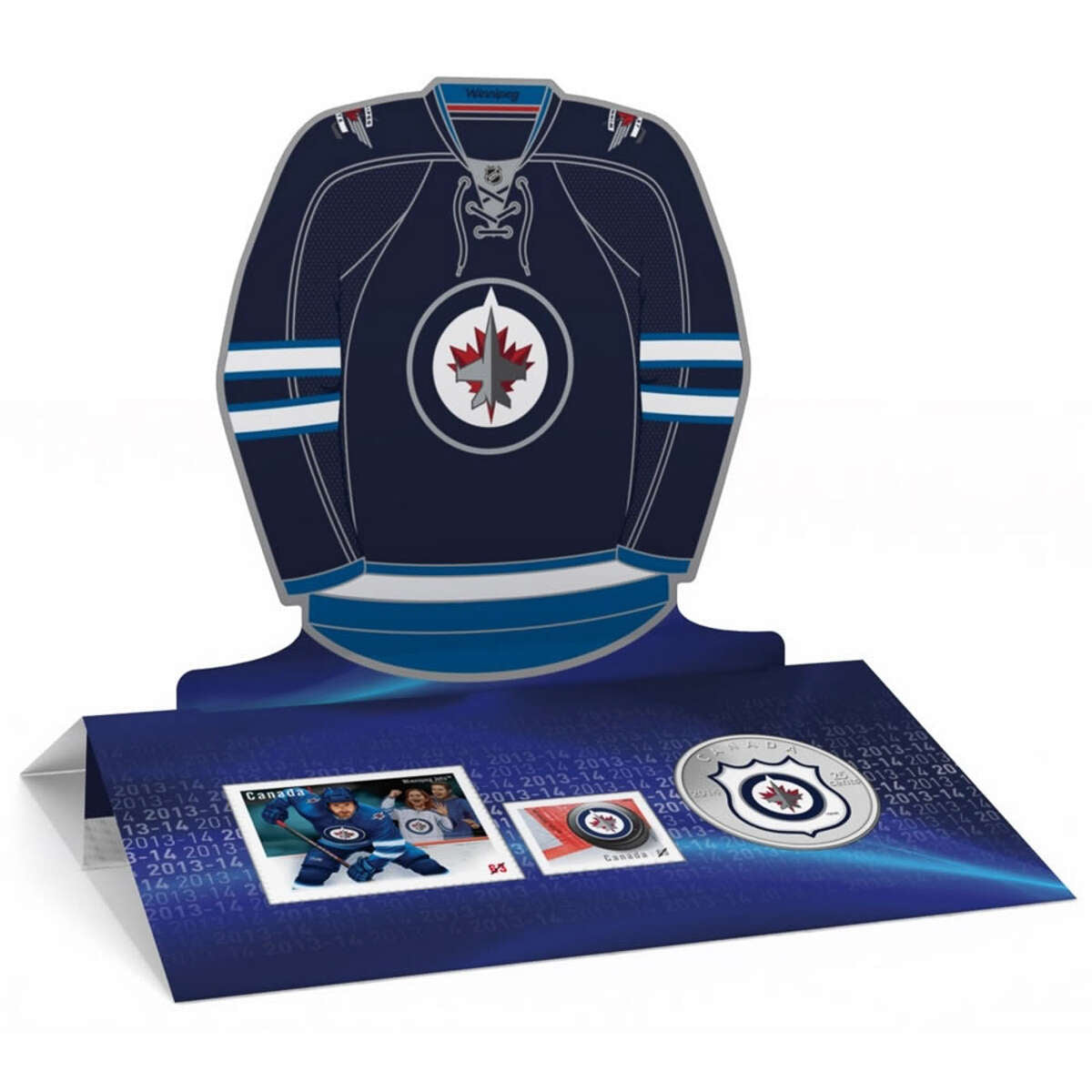 2014 25c Winnipeg Jets - NHL Coin and Stamp Gift Set Default Title