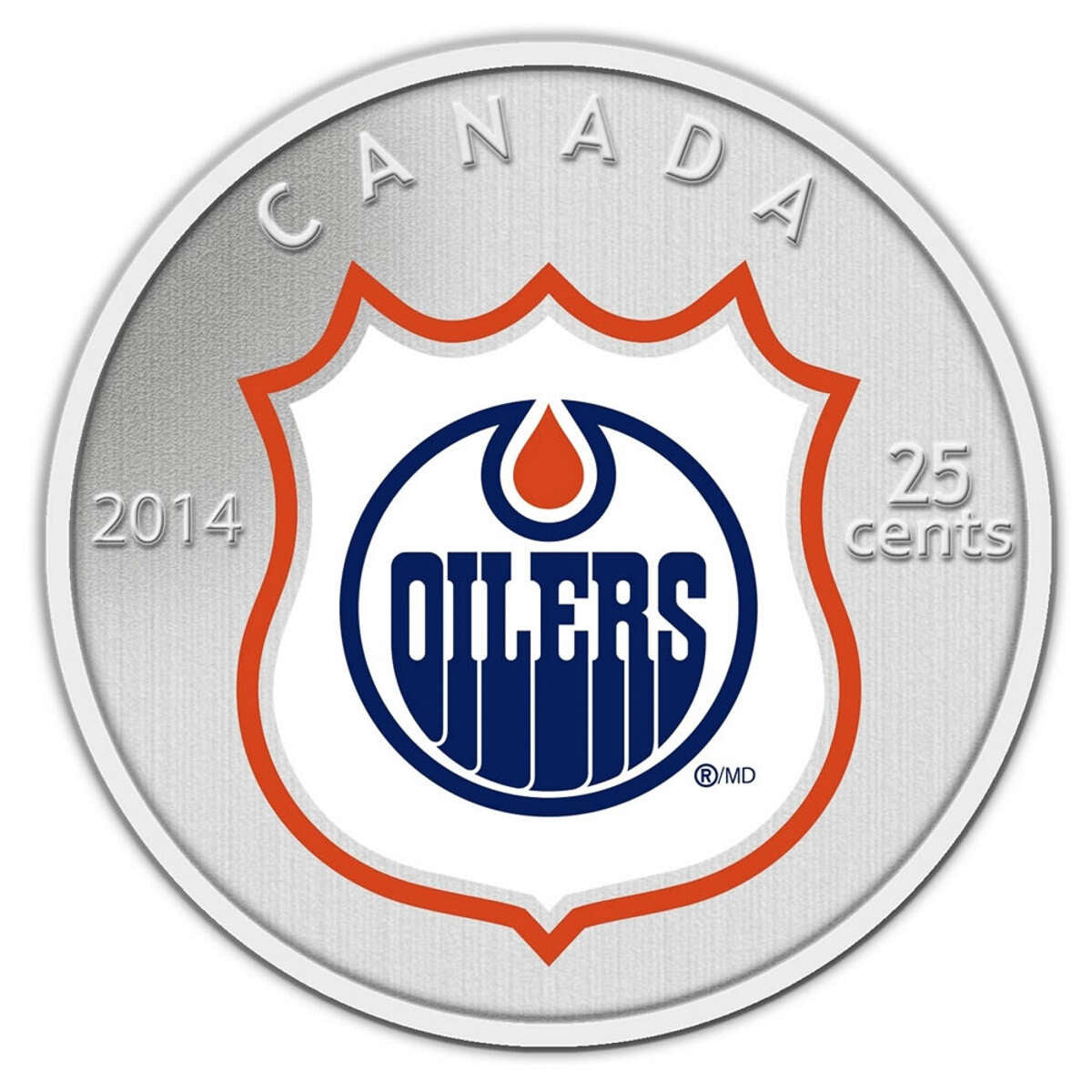 2014 25c Edmonton Oilers - NHL Coin and Stamp Gift Set Default Title