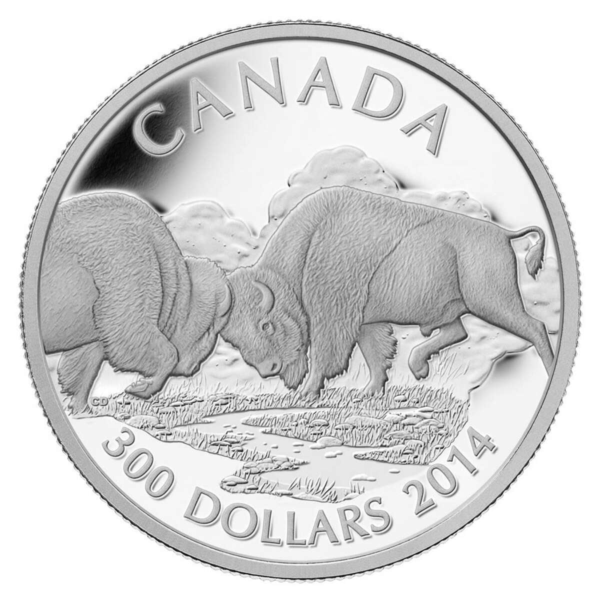 2014 $300 The Bison: Challenge for Power - Pure Platinum Coin Default Title