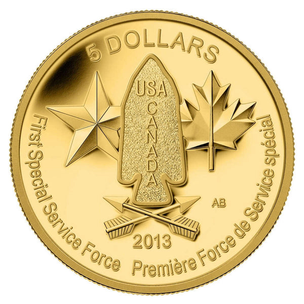 2013 $5 Devil's Brigade - Pure Gold Coin Default Title
