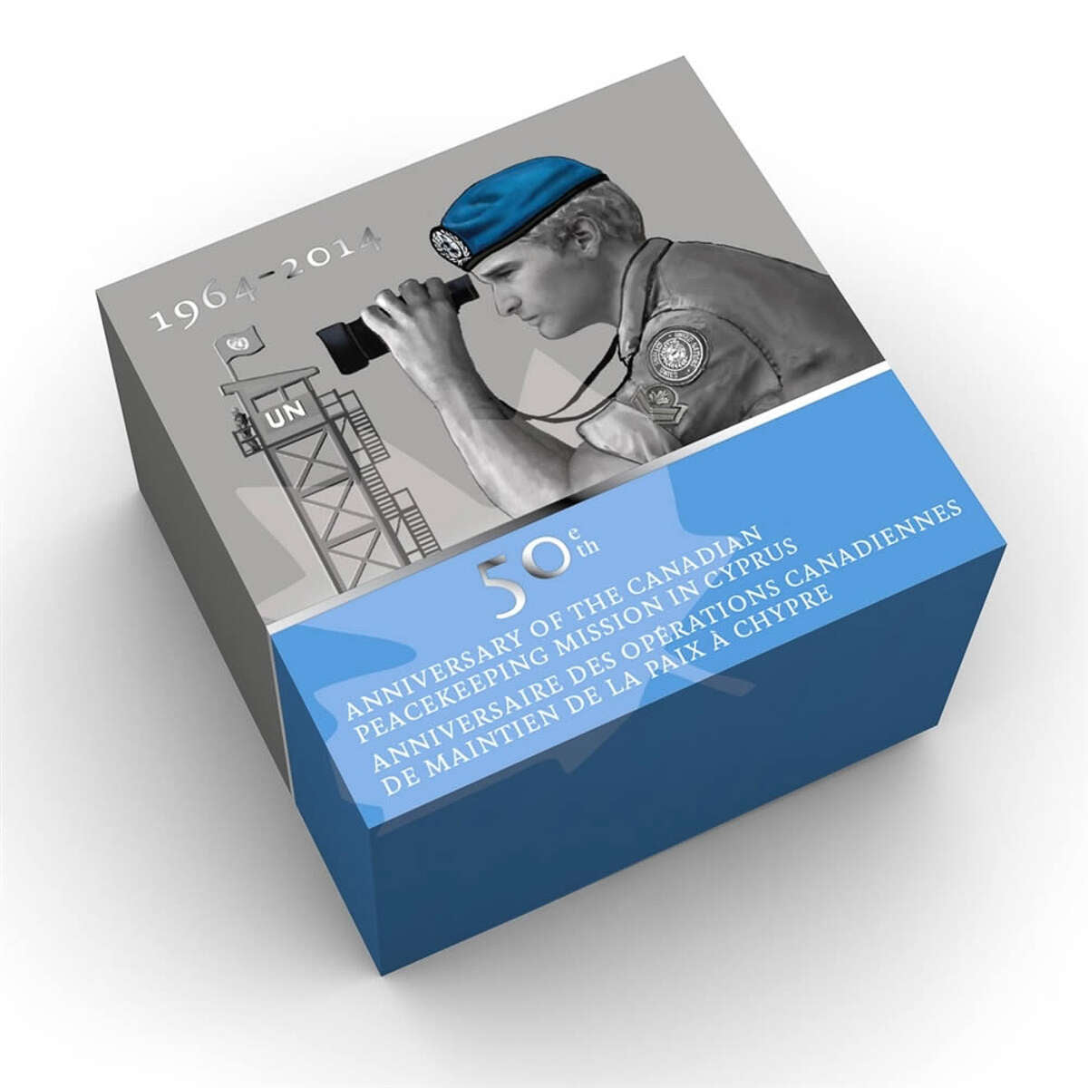 2014 $20 Canadian Peacekeeping in Cyprus, 50th Anniversary - Pure Silv
