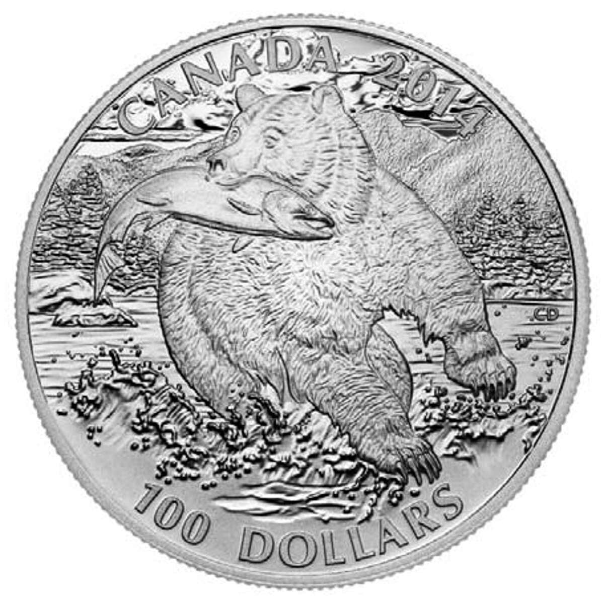 2014 $100 for $100 The Grizzly - Pure Silver Coin Default Title