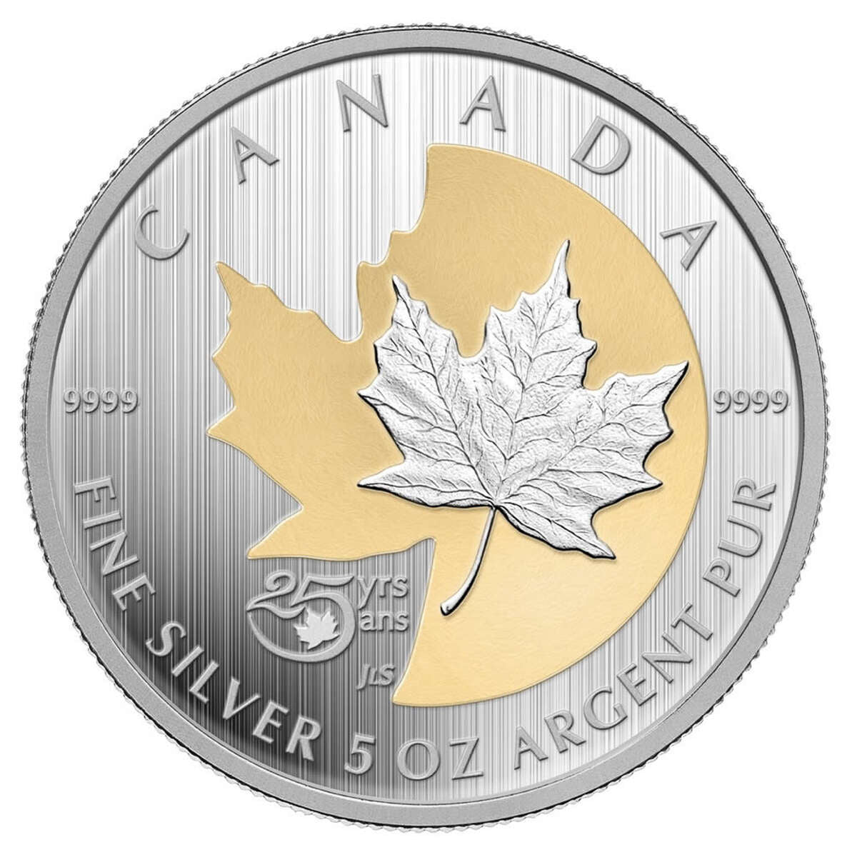 2013 $50 The Silver Maple Leaf, 25th Anniversary - Pure Silver Coin Default Title