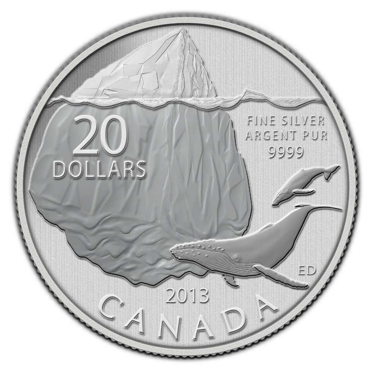 2013 $20 for $20 Iceberg and Whale - Pure Silver Coin Default Title