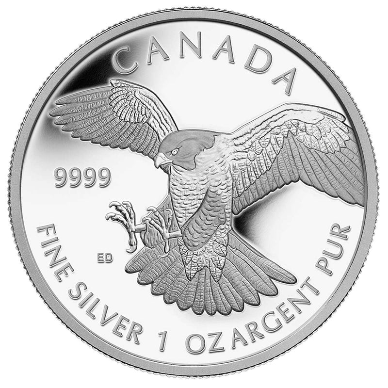 2014 $5 Peregrine Falcon - Pure Silver Coin Default Title