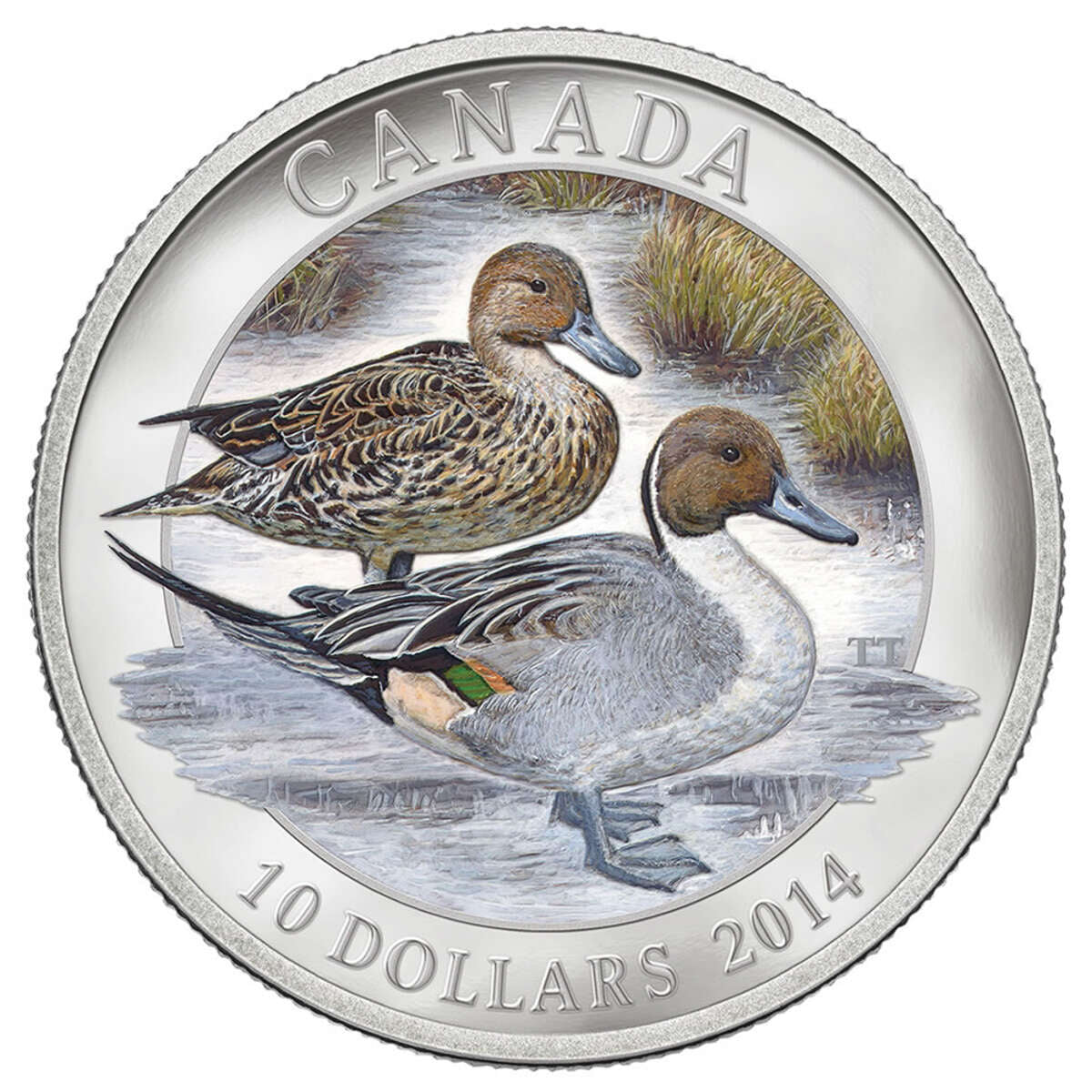 2014 $10 Ducks of Canada: Pintail Duck - Pure Silver Coin Default Title