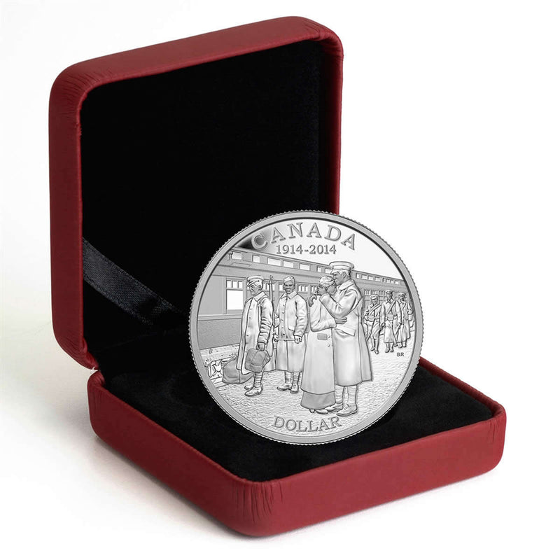 2014 $1 Declaration of the First World War, 100th Anniversary - Pure Silver Dollar Proof Default Title