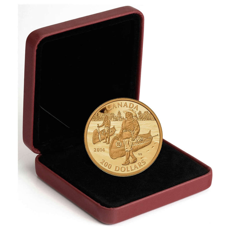 2014 $200 Great Canadian Explorers Series: Samuel de Champlain - Pure Gold Coin Default Title