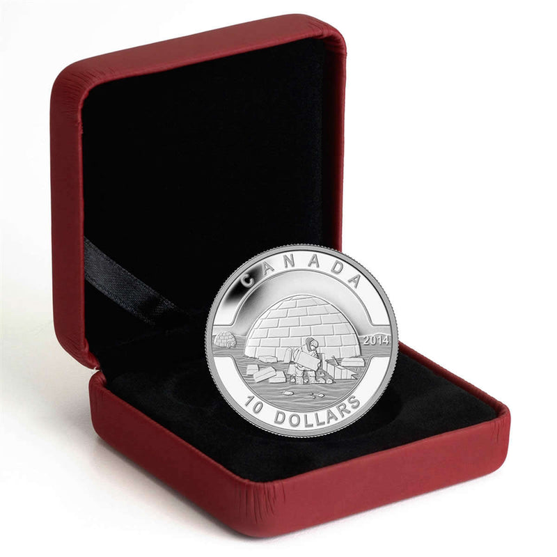 2014 $10 O Canada: The Igloo - Pure Silver Coin Default Title