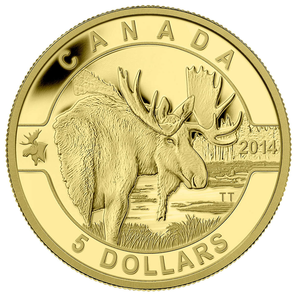 2014 $5 O Canada: Moose - Pure Gold Coin Default Title