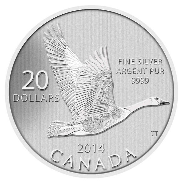 2014 $20 for $20 Canada Goose - Pure Silver Coin
