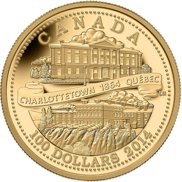 2014 $100  The Quebec and Charlottetown Conferences, 150th Anniversary - 14-kt. Gold Coin Default Title