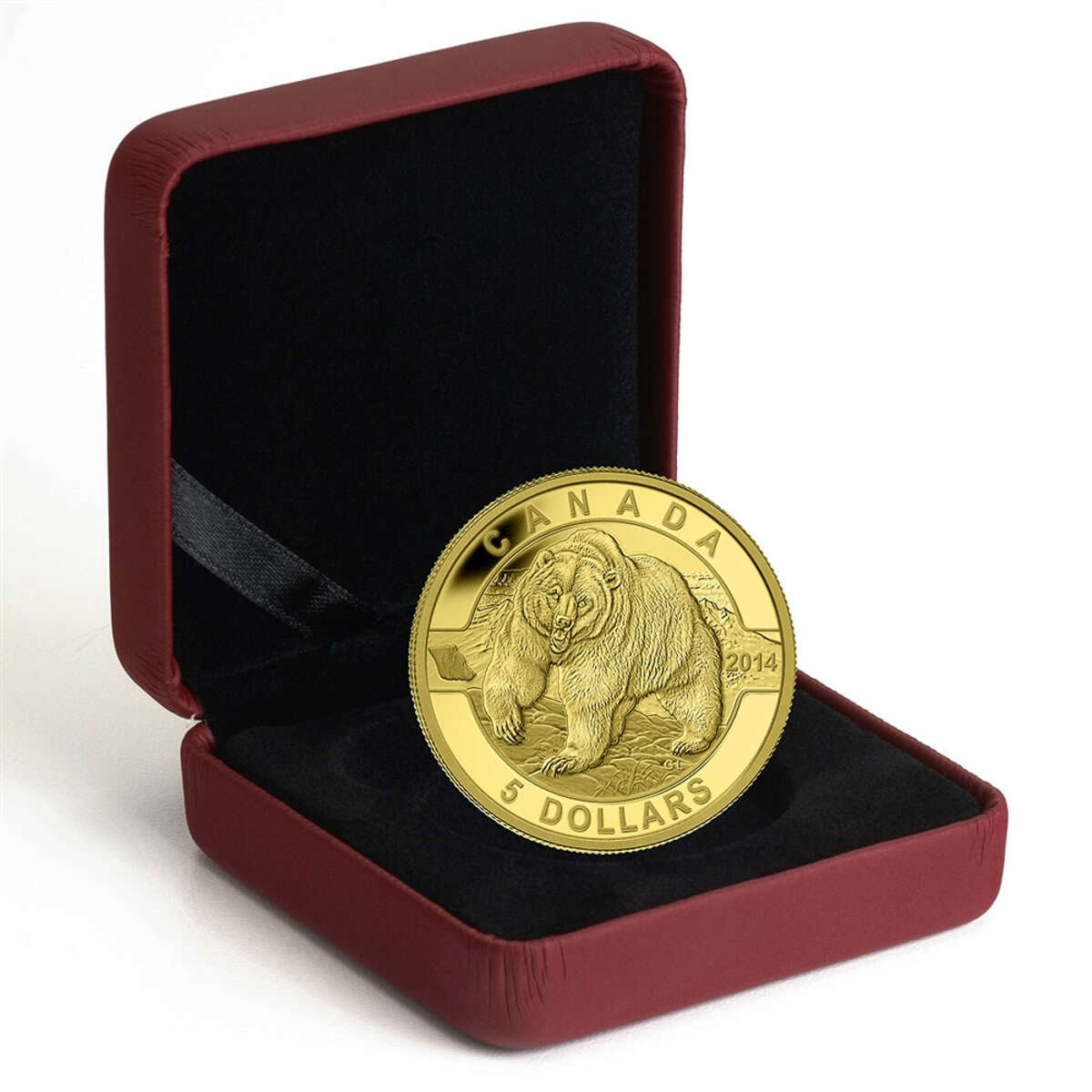 2014 $5 O Canada: Grizzly Bear - Pure Gold Coin Default Title