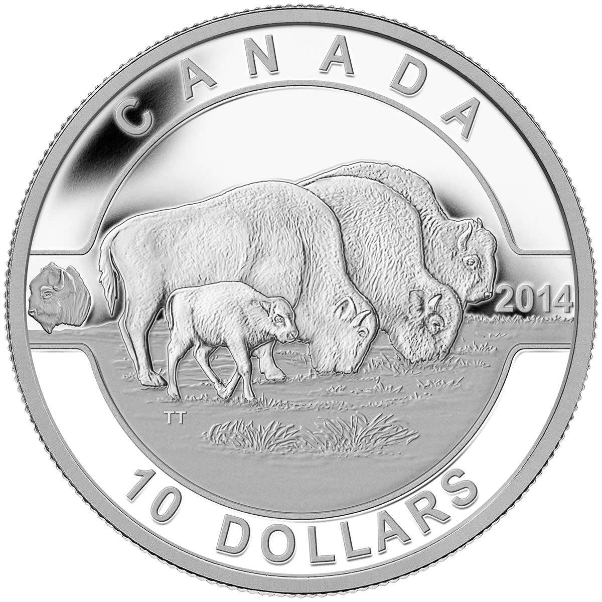 2014 $10 O Canada: Bison - Pure Silver Coin Default Title