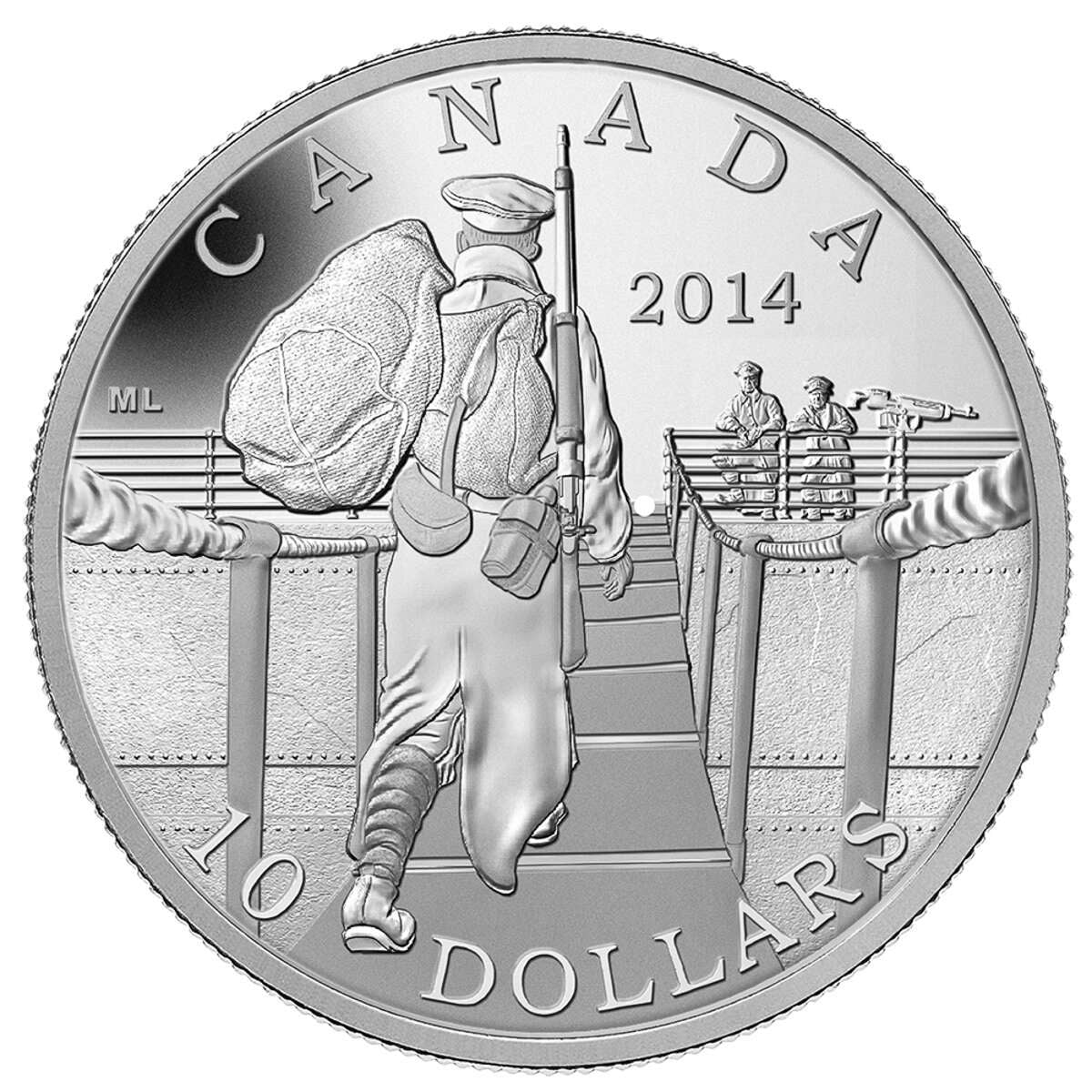 2014 $10 The Mobilisation of Our Nation - Pure Silver Coin Default Title