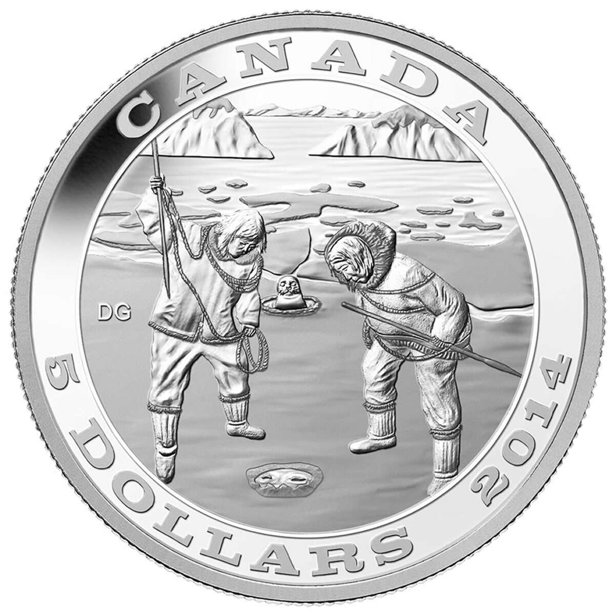 2014 $5 Tradition of Hunting: The Seal - Pure Silver Coin Default Title