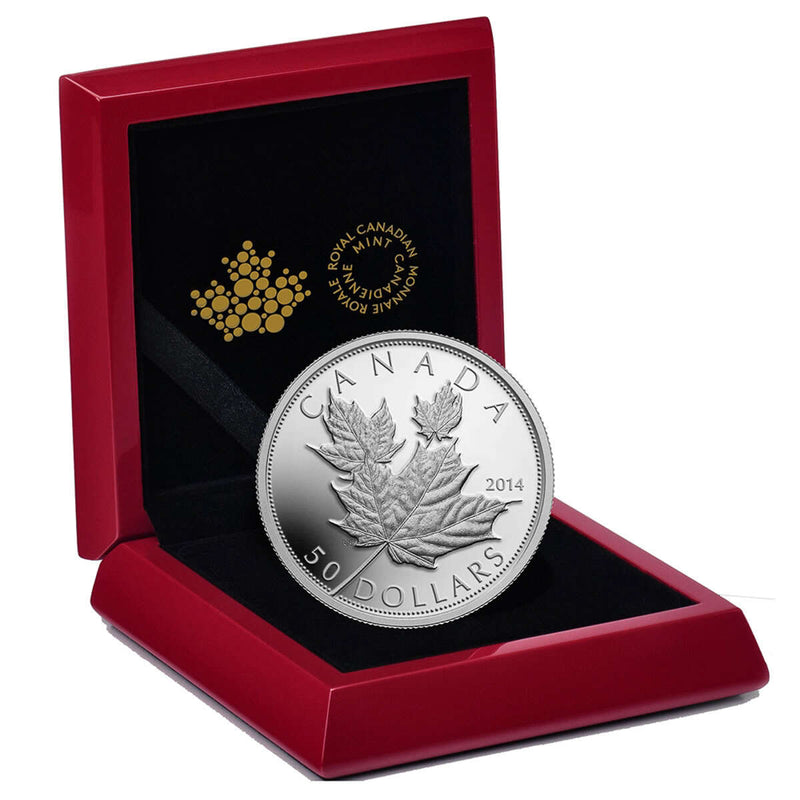 2014 $50 Maple Leaves - Pure Silver Coin Default Title