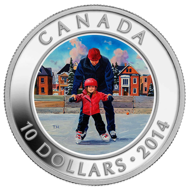 2014 $10 Learning to Skate - Pure Silver Coin Default Title
