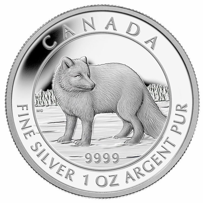 2014 $5 Arctic Fox - Pure Silver Coin