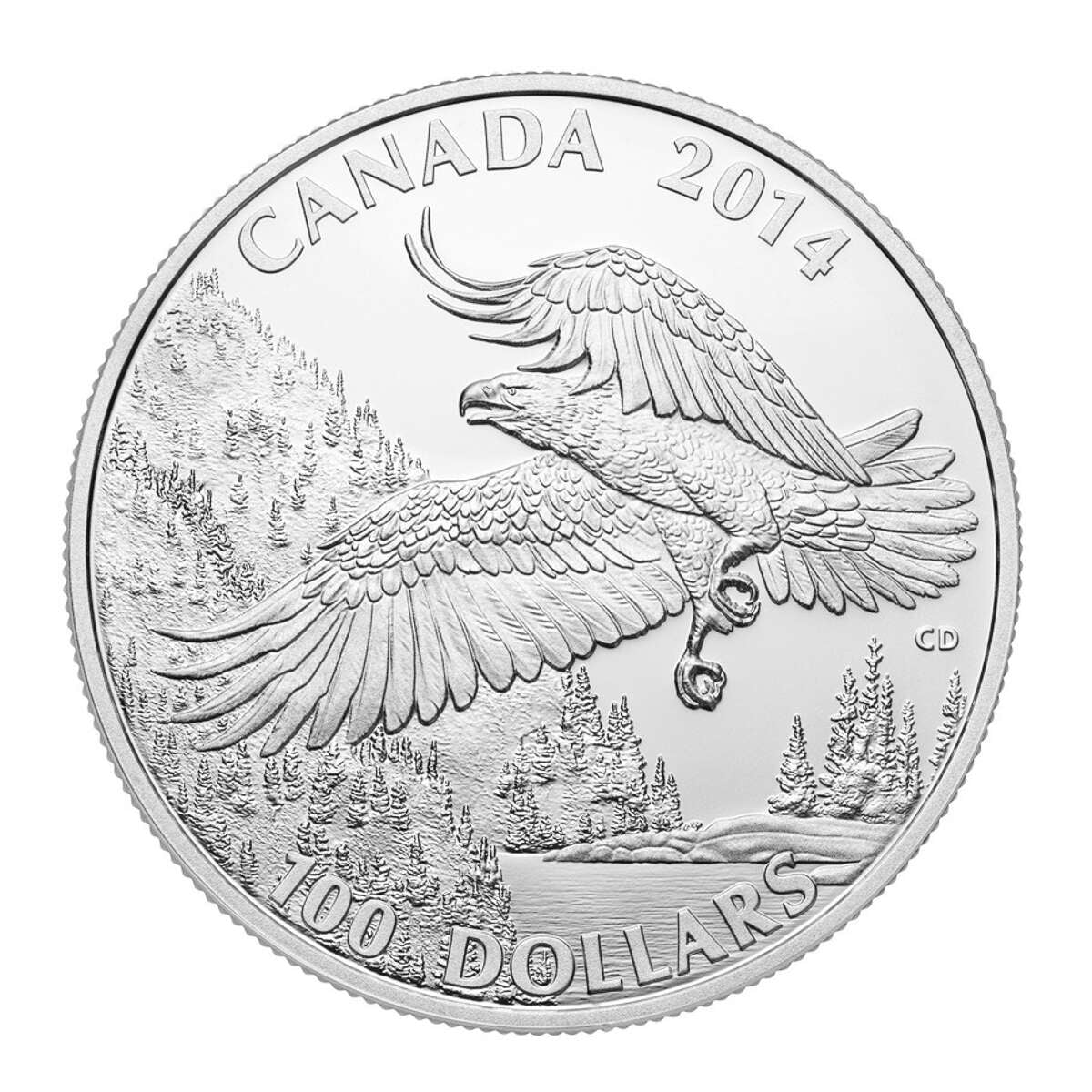 2014 $100 for $100 Majestic Bald Eagle - Pure Silver Coin Default Title