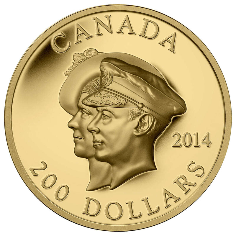 2014 $200 The First Royal Visit, 75th Anniversary - Pure Gold Coin Default Title