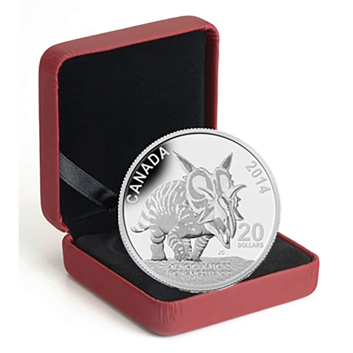 2014 $20 Canadian Dinosaurs: Xenoceratops - Pure Silver Coin