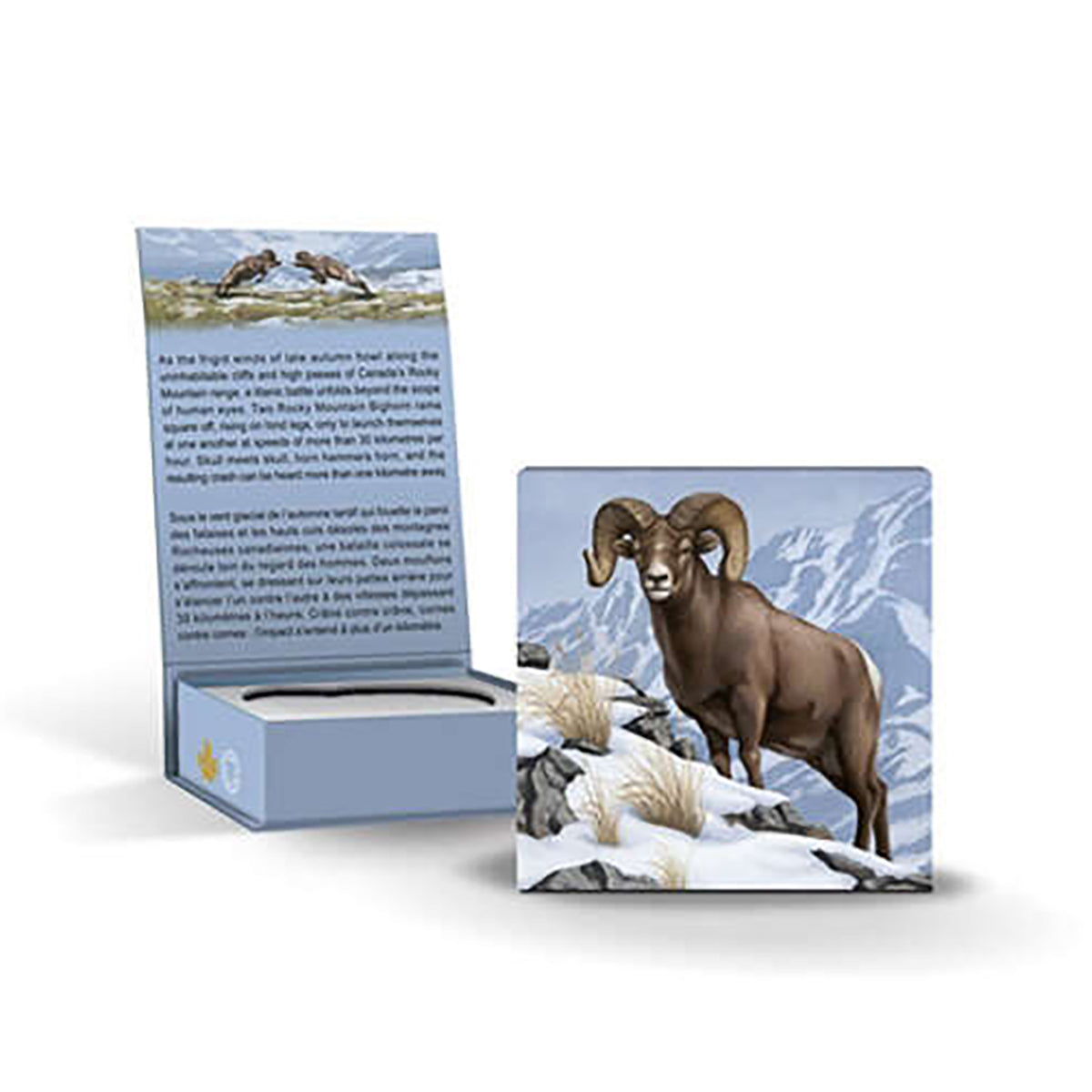 2014 $100 for $100  Rocky Mountain Bighorn Sheep - Pure Silver Coin