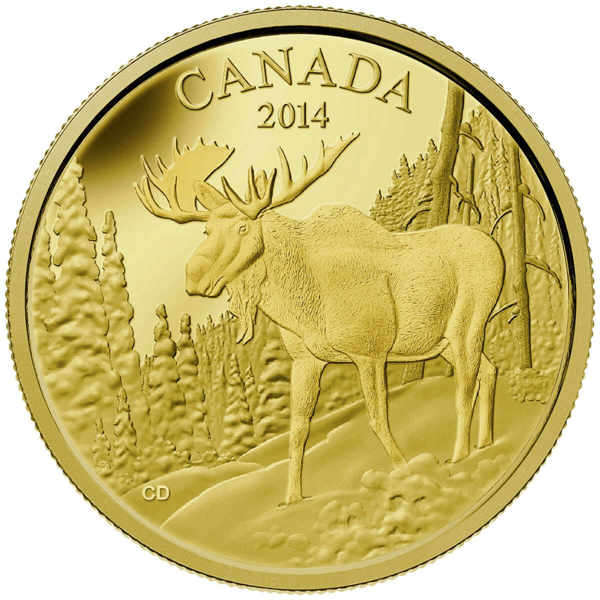 2014 $350 The Majestic Moose - Pure Gold Coin Default Title