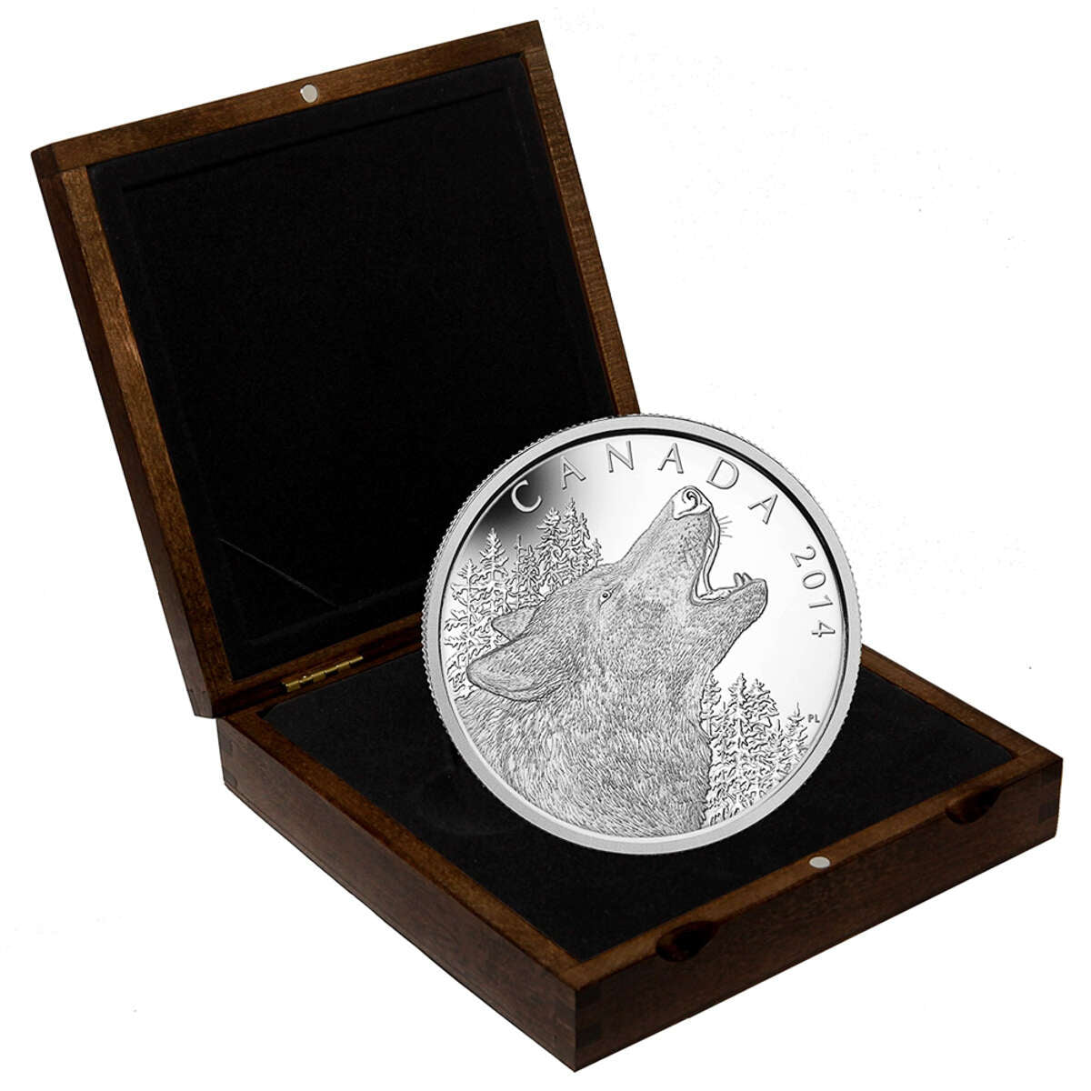 2014 $125 Howling Wolf - Pure Silver Coin Default Title